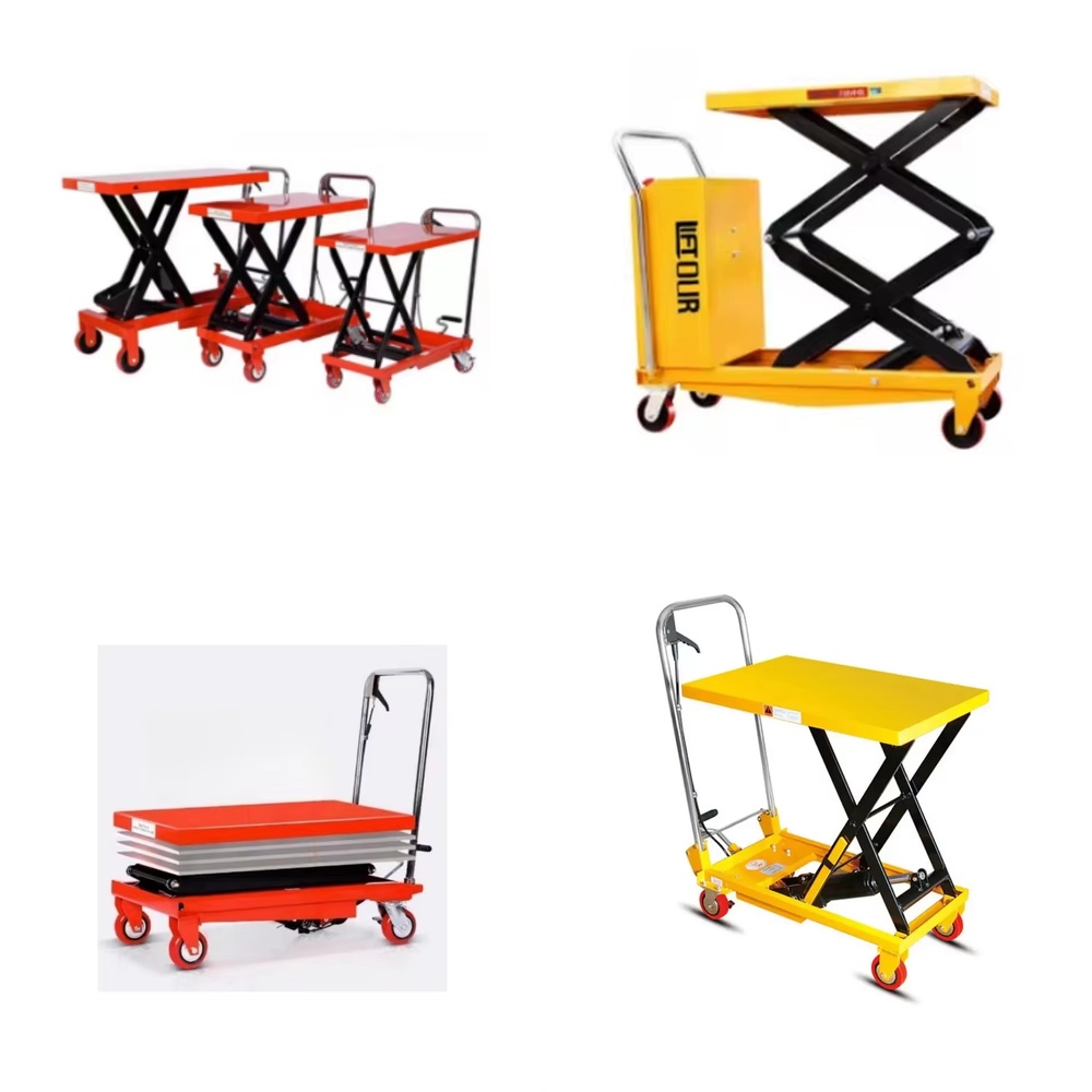 Heavy Equipment Truck - Manual Hydraulic Lifting Platform Truck for