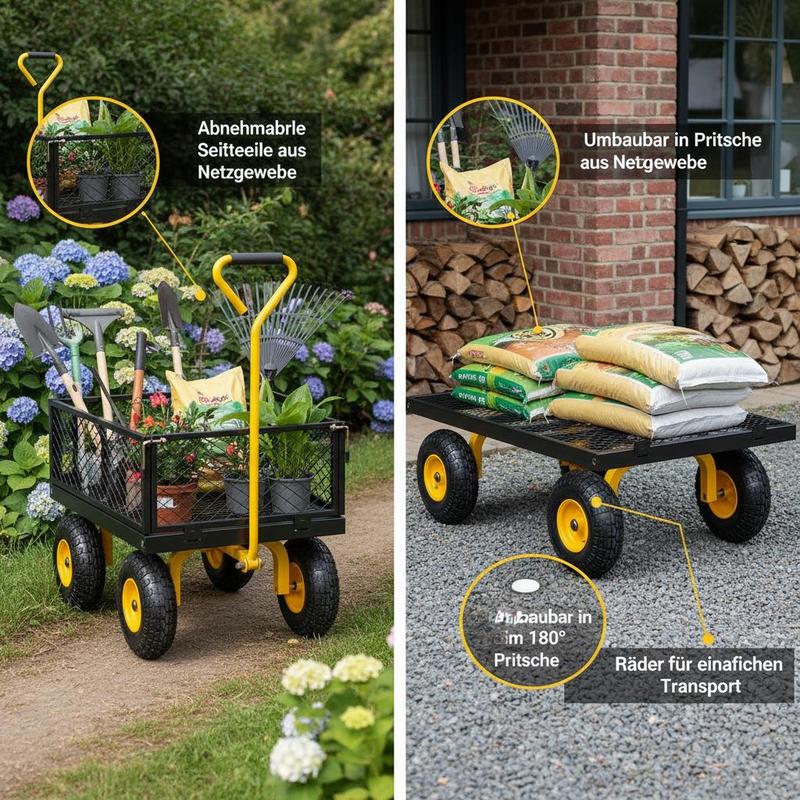 Steel Garden Cart 900 Lbs For  - đánh giá và giá Heavy Equipment Working