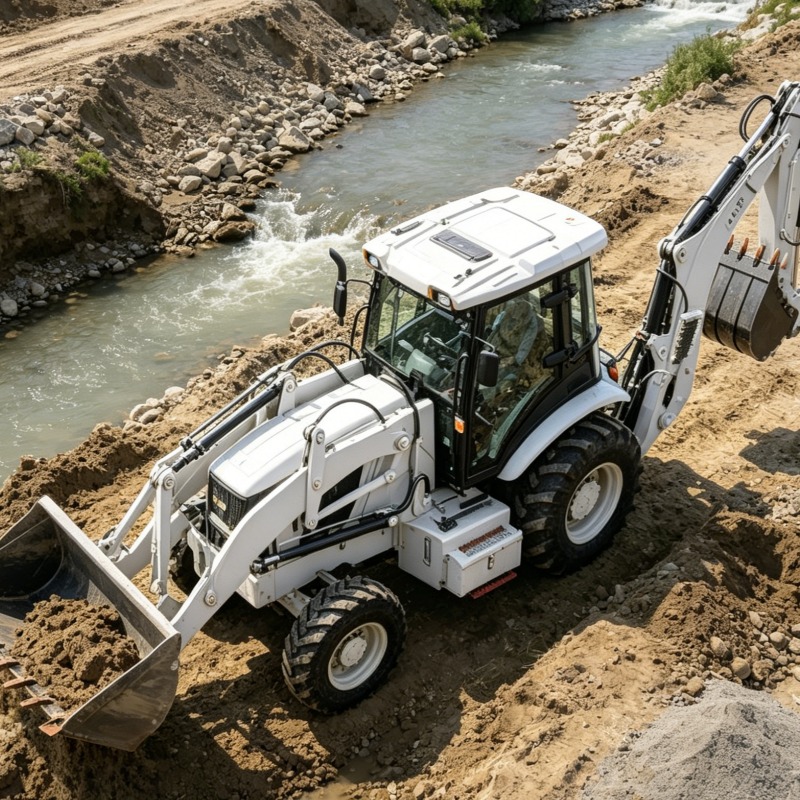 Loader Backhoe Industrial Grad - đánh giá và giá Heavy Equipment Working