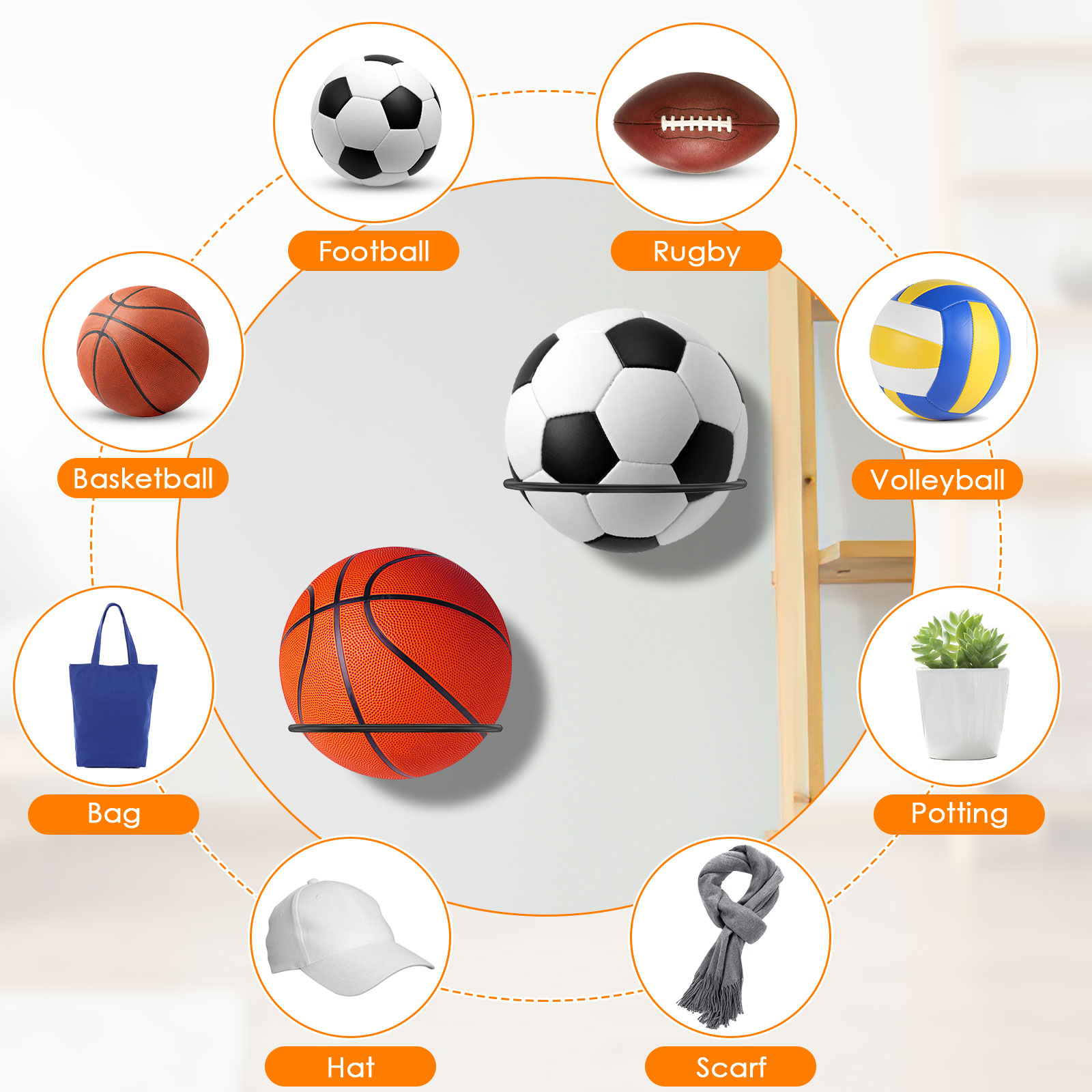 6Pcs Wall Mounted Ball Storage - đánh giá và giá Heavy Equipment Simulator