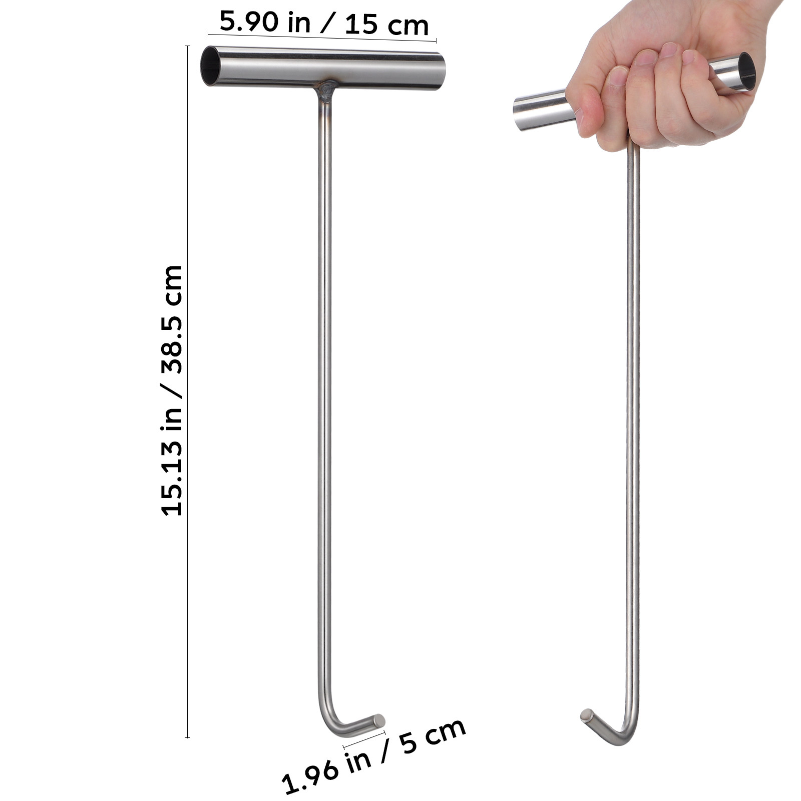 Robust Stainless Steel T Hook  - đánh giá và giá Manhole Cover Lifting